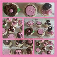 18th girly cupcakes