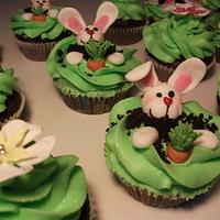 Easter Bunny cupcakes