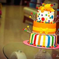 rainbow candy cake
