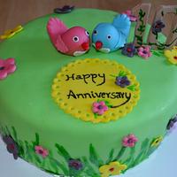 love bird cake