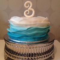 Ombré wave cake Ombré wave cake