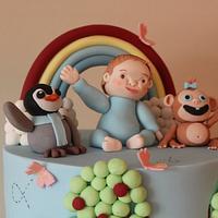 Baby jake and friends birthday cake 