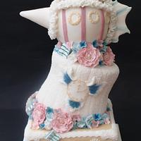 Vintage Steampunk Wedding Cake - 1st wedding for 2014