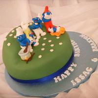 Smurfs Birthday Cake