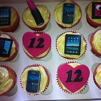I Pad, Blackberry & makeup cupcakes