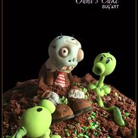 Zombies Vs Plants Cake
