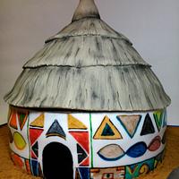 African hut cake