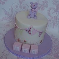 Double Height Christening Cake 