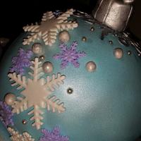 Christmas Bauble Frozen Style