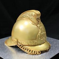 Vintage fireman's helmet