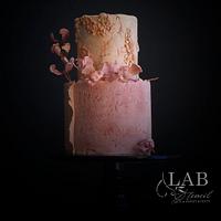 stone-age moody wedding cake 