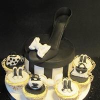 free hand high heel shoe cake 