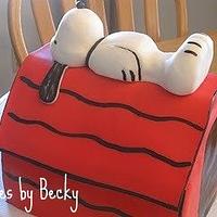 Snoopy Birthday Cake