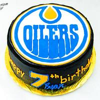 Edmonton Oilers Birthday Cake