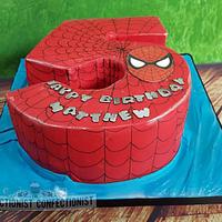 Matthew - Spiderman Birthday Cake 