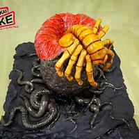 Alien Facehugger Cake - CakeFlix Collab