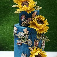 Still Life - The Sunflowers - Birthday Cake