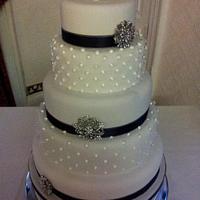 my first stacked wedding cake