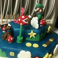 Luigi Birthday Cake 
