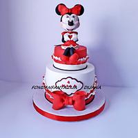 Minnie Mouse themed cake