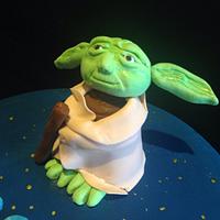 Yoda Cake with Cupcakes