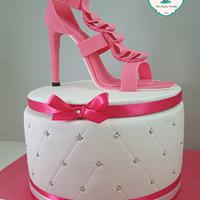 cake with shoe