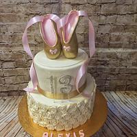 Bas Releif and Ballet Shoe Cake 