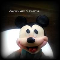 Baby Mickey Mouse cake topper