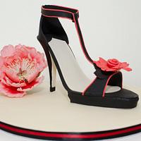 Gumpaste high heel shoe