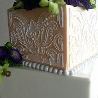 Offset Square Wedding Cake