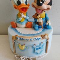 Baby Mickey and Donald
