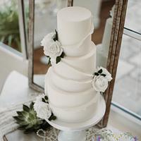 1920s themed wedding cake