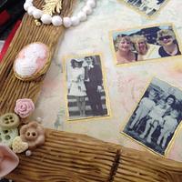 Vintage/shabby chic photo frame