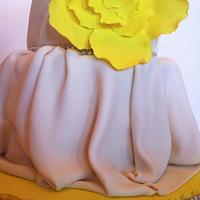 Dress-Inspired Wedding Cake
