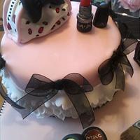 MAC cosmetics cake