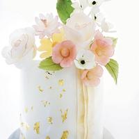 Marble Gold Wedding Cake