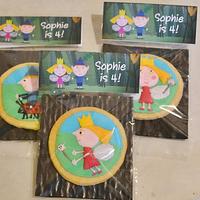 Ben and Holly's Little Kingdom Birthday cookies