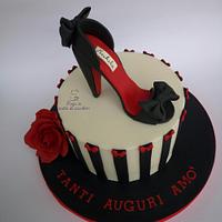 Shoes woman cake