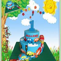 Little Cars Cake Little Cars Cake