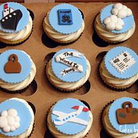 Travel Themed Cupcakes
