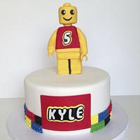 Lego Man Birthday Cake