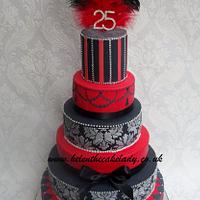 6 tier celebration cake