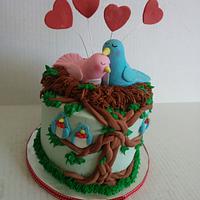family tree anniversary cake
