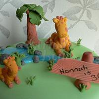 Hannah's giraffe cake
