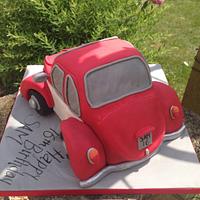 VW Beetle cake