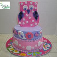 Owl Cake + Smash Cake