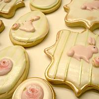 Shabby Chic Easter sugar cookies