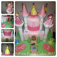 Princess Castle Cake for my little princess