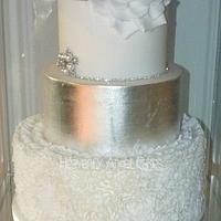 Ruffles Wedding cake