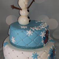 Frozen cake with Olaf
